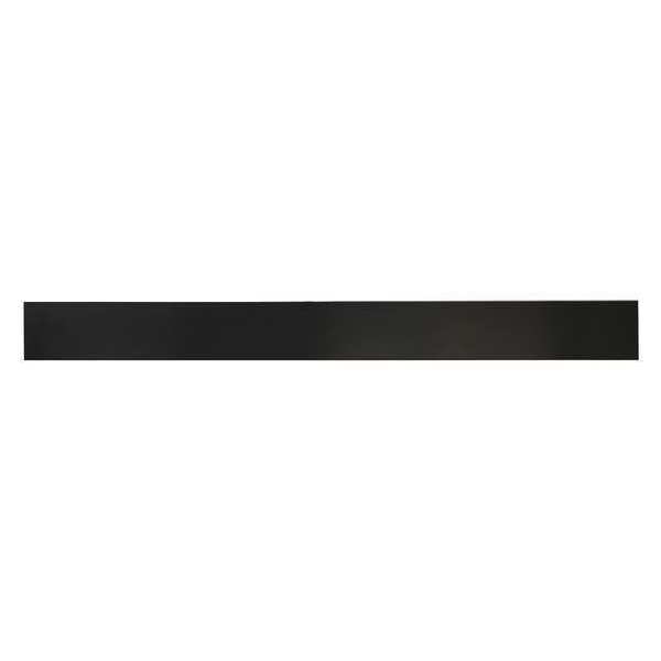Zoro Select 1/4" Comm. Grade Buna-N Rubber Strip, 2"x36", Black, 70A BULK-RS-H70-911