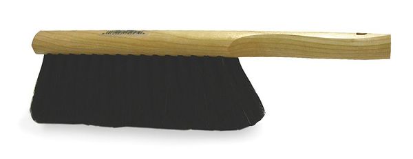 Tough Guy 1 3/4 in W Bench and Counter Brush, 5 1/2 in L Handle, 8 in L Brush, Black, Wood, 8 in L Overall 1DU76
