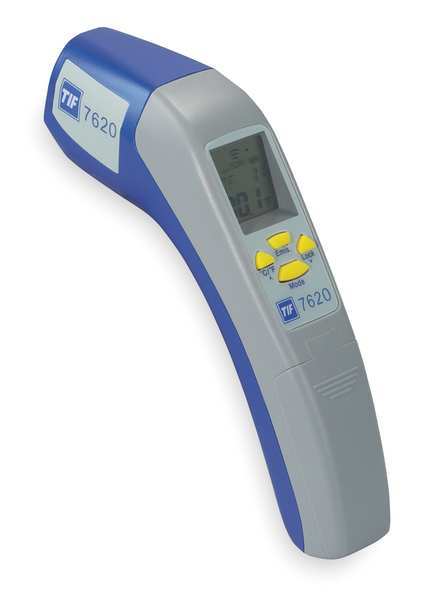 Otc Infrared Thermometer, Backlit LCD, -76 Degrees  to 1400 Degrees F, Single Dot Laser Sighting TIF7620