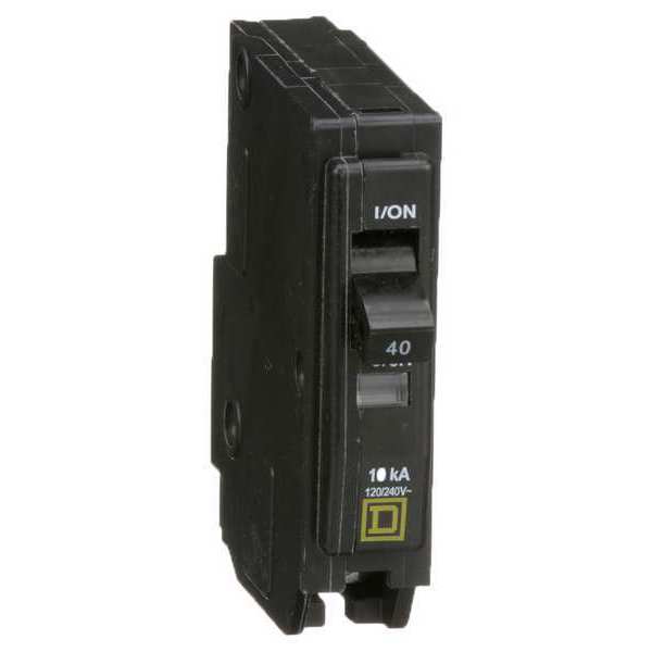 Square D Miniature Circuit Breaker, QO Series 40A, 1 Pole, 120/240V AC QO140