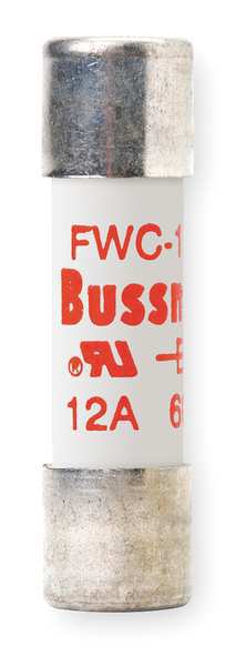 Eaton Bussmann Semiconductor Fuse, FWC-A10F Series, 12A, Fast-Acting, 600V AC, Cylindrical FWC-12A10F