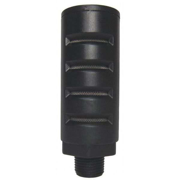 Speedaire Silencer Muffler, 3/8 In MNPT, 1-1/4 Hex 1EJW2