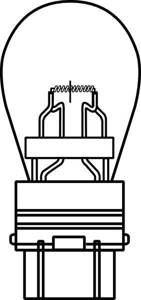 Current Miniature Lamp, 3156 NH, 2.0W, S8, 12V, PK2 3156 NH/BP2