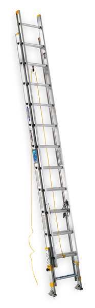 Werner 24 ft Aluminum Extension Ladder, 250 lb Load Capacity D1824-2EQ