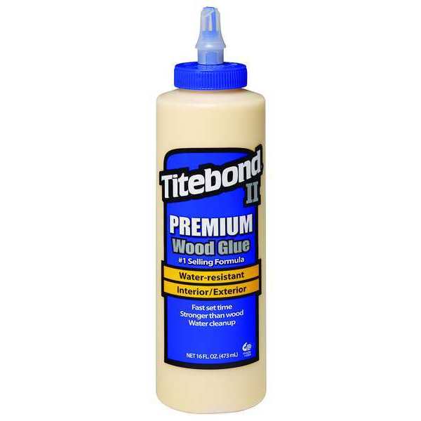 Titebond Wood Glue, 16 fl oz, Bottle, II Premium 5004