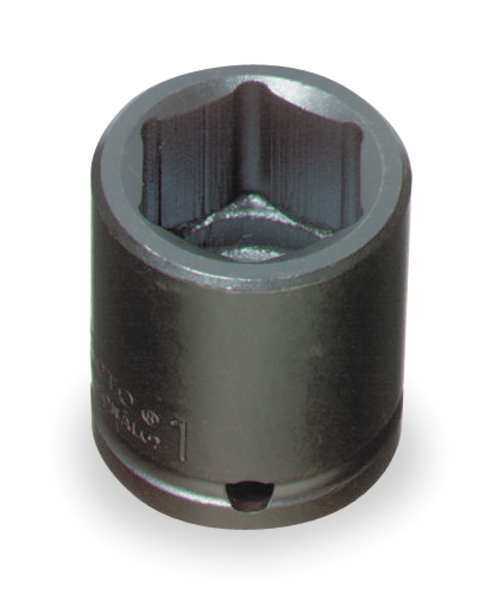 Proto 1/2 in Drive Impact Socket 1 5/16 in Size, Standard Socket, black oxide J7442H