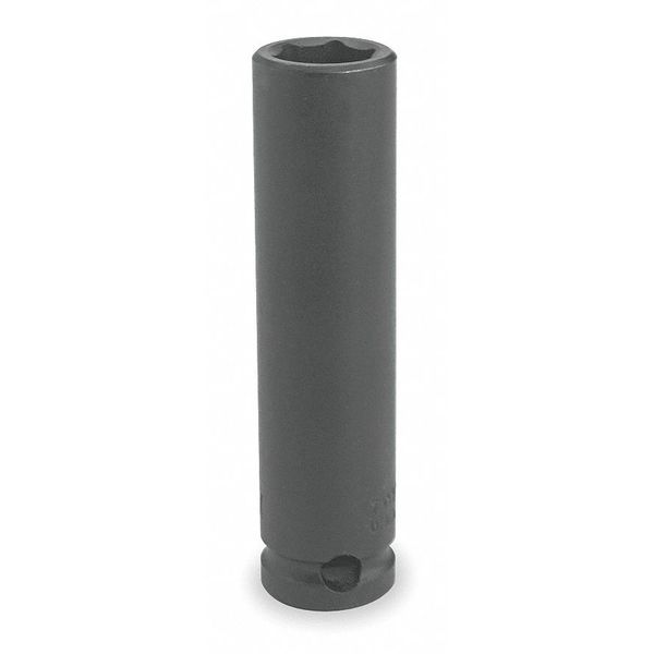 Proto 3/8 in Drive Impact Socket 6 mm Size, Deep Socket, black oxide J7006M