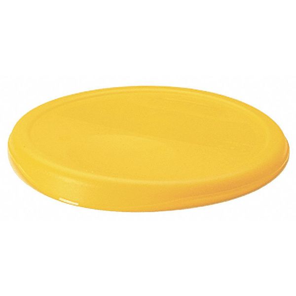 Rubbermaid Commercial Round Storage Container Lid, Yellow FG572200YEL