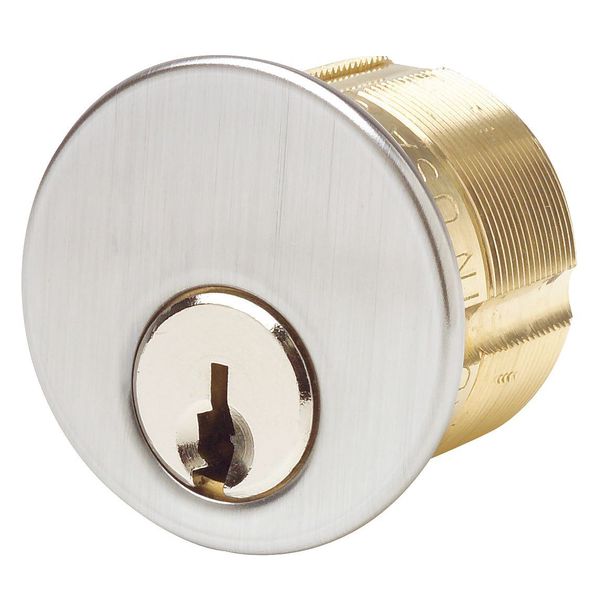 Kaba Ilco Lockset Cylinder, Satin Chrome, Keyway Type Schlage(R) C, 5 Pins 7185SC1-26D-KA2