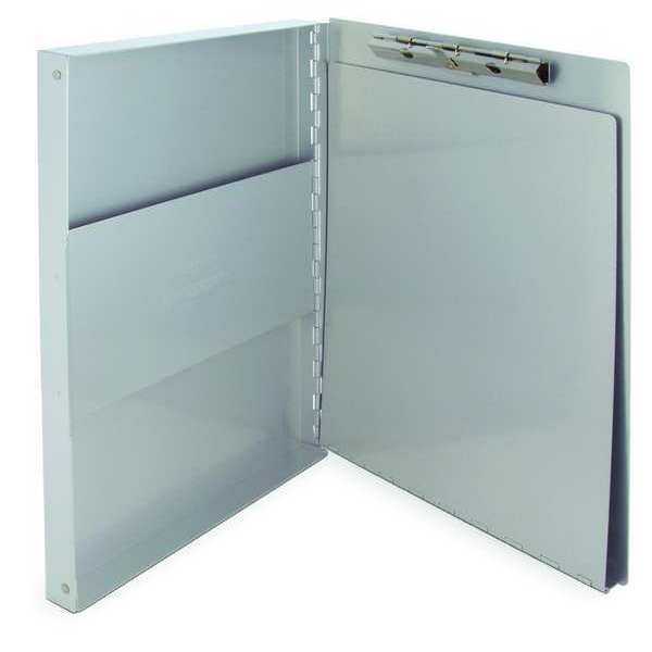Zoro Select 8-1/2" x 11" Storage Clipboard, Silver 10517