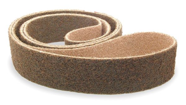 Arc Abrasives Sanding Belt, 6 in W, 48 in L, Non-Woven, Aluminum Oxide, Not Applicable Grit, Coarse, Z-WEB, Brown 64060481