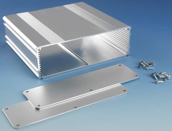 Box Enclosures Aluminum Enclosure, 6.30 in H, 2.11 in D, NEMA 4 B4-160SI