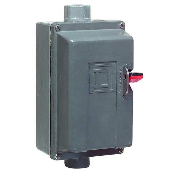 Square D Manual Motor Starter, 0.63A, 600V 2510MCW3