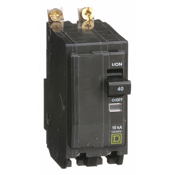 Square D Miniature Circuit Breaker, QOB Series 40A, 2 Pole, 120/240V AC QOB240