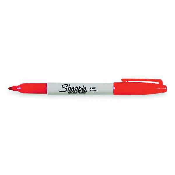 Sharpie Red Permanent Marker, Fine Tip, 12 PK 30002B