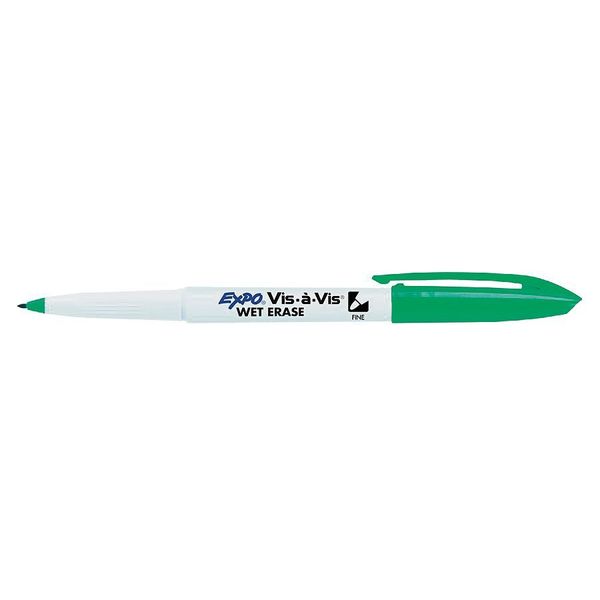 Expo Black, Blue, Green, Red Wet Erase Markers, Fine Tip, 5 PK 16675B