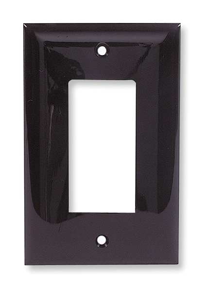 Hubbell Wiring Device-Kellems Rocker Wall Plates and Box Cover, Number of Gangs: 1 Nylon, Smooth Finish, Brown NPJ26