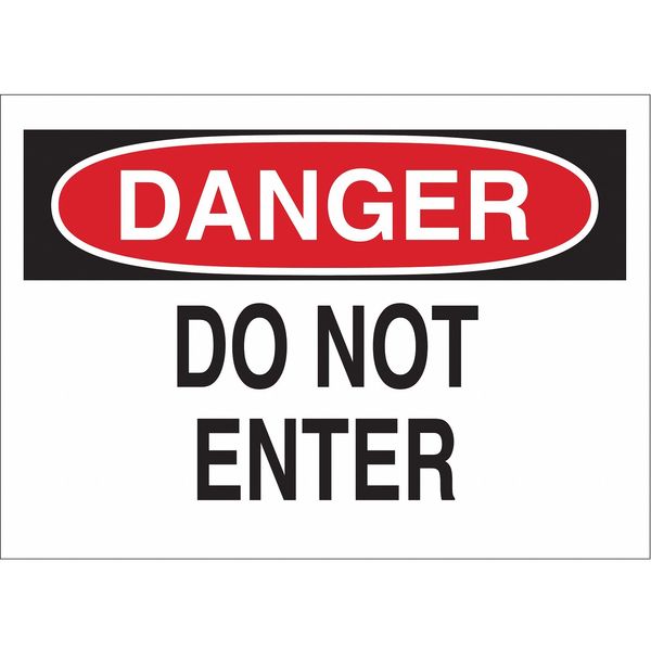 Brady Danger Label, 3-1/2 In. H, 5 In. W 87750