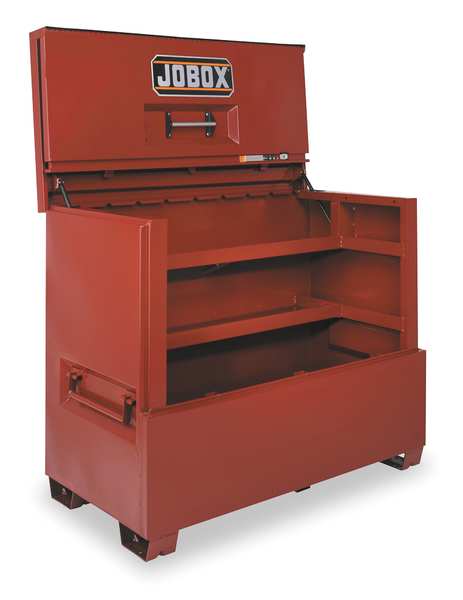 Crescent Jobox Piano-Style Jobsite Box, Brown, 60 in W x 31 11/32 in D x 49 1/2 in H 1-682990