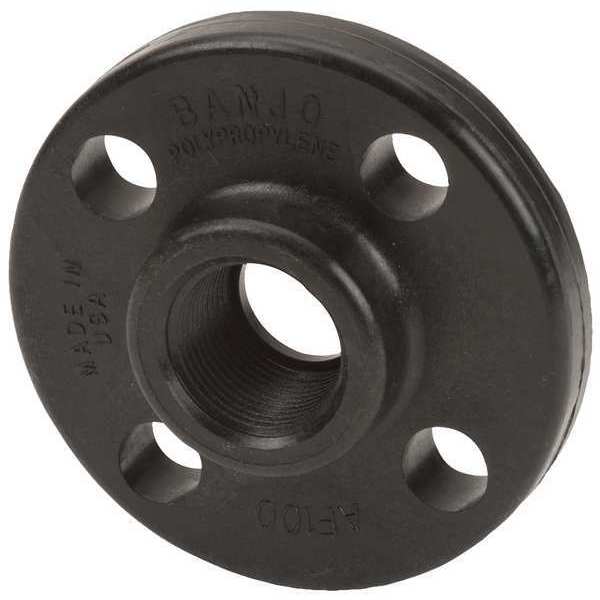 Zoro Select Flange, Polypropylene, 1", Schedule 80, 150 psi Max Pressure AF100