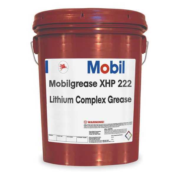 Mobil Mobil Grease Multipurpose Grease, XHP 222, Lithium Complex, 5 Gal, Blue 105842