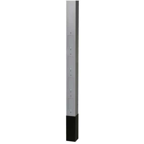 Hubbell Wiring Device-Kellems Alum Service Pole, Gray, 12 ft. 2"L, 2.13"W HBLPPO12A