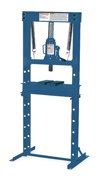 OTC 1834 25-Ton Capacity Shop Press with Air-Driven Hydraulic Pump