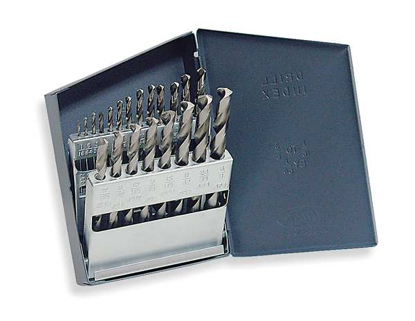 Chicago-Latrobe 21PC 118° General Purpose Jobber Lengh Drill Set Chicago-Latrobe 150D Bright HSS 1/16-3/8x1/64 49912