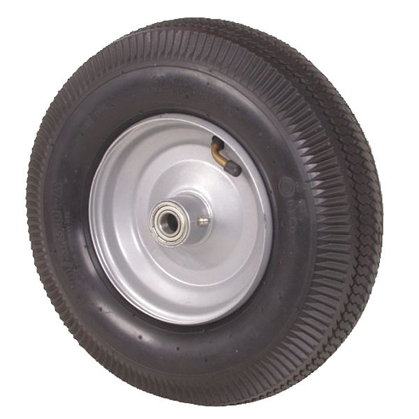 Zoro Select Pneumatic Wheel, 12 In, 290 lb, Tread: Sawtooth 1NWU9