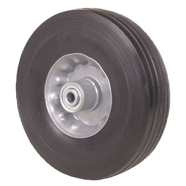 Zoro Select Solid Rubber Wheel, 6 in., 250 lb., Offset 1NXB7