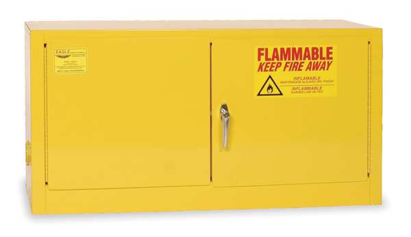 Eagle Mfg Flammable Safety Cabinet, 15 gal., Yellow ADD14X