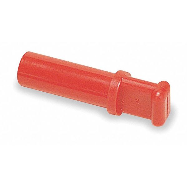 Legris Barbed Plug, 1/4 in Tube Size, Polymer, Red, 10 PK 3126 56 00