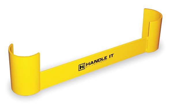 Handle-It Double End Rack Protector 48"L x 10"W x 12"H, Yellow RP-48-HD