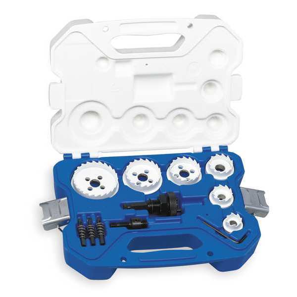 Lenox Hole Cutter Kit, 7/8 to 2 1/2 In, 15 Pc 30878-500CHC