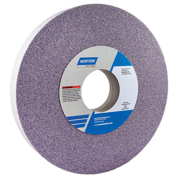 Norton Abrasives Grinding Wheel, T1, 12x1-1/2x3, AO, 46G, Med 66253263144