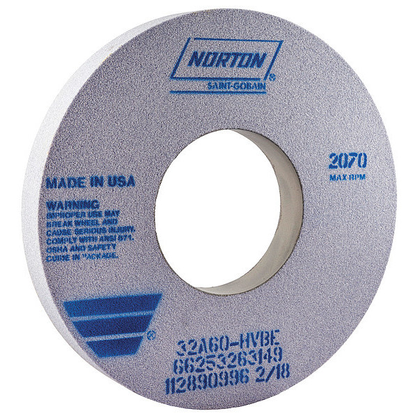 Norton Abrasives Grinding Wheel, T1, 12x1-1/2x5, AO, 60G, Sft 66253263149