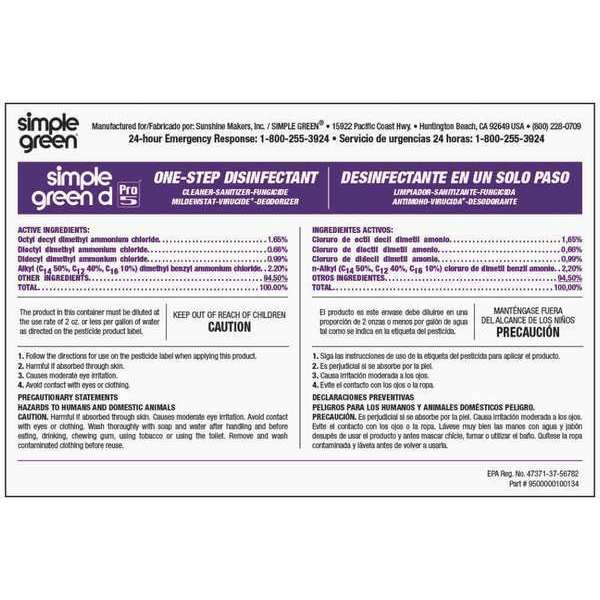 Simple Green Simple Green Secondary Labels, 10 PK 9510001000134
