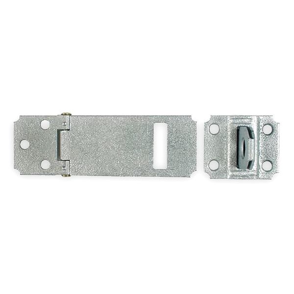 Zoro Select Adjustable Safety Hasp, Steel, 3-1/2 In. L 1RBG7