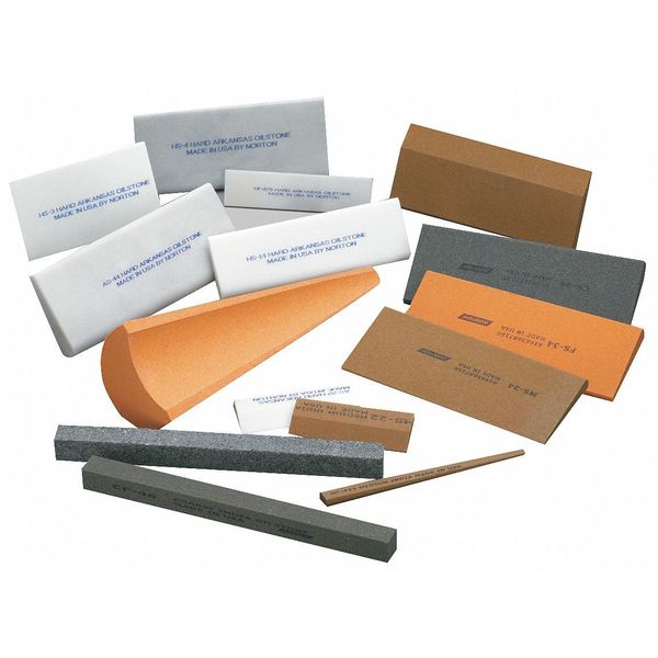 Norton Abrasives Sharpening File, Sq, A/O, Orange/Brown, Med 61463686145