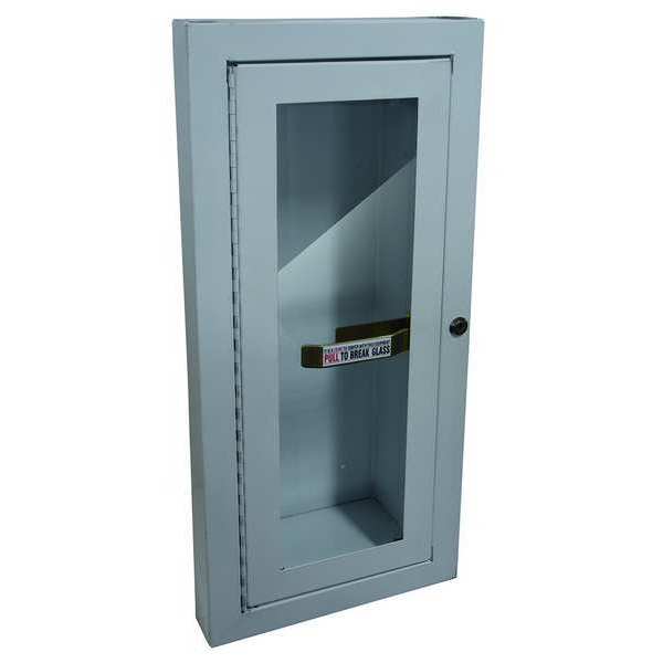 Zoro Select Fire Extinguisher Cabinet, Semi Recessed, 20 3/4 in Height, 5 lb 1RK37
