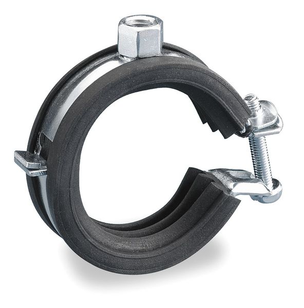 Nvent Caddy EZ-Riser Superfix Cushioned Pipe Clamp, 2 1/2 In, Thread Size (In.): 3/8 454012