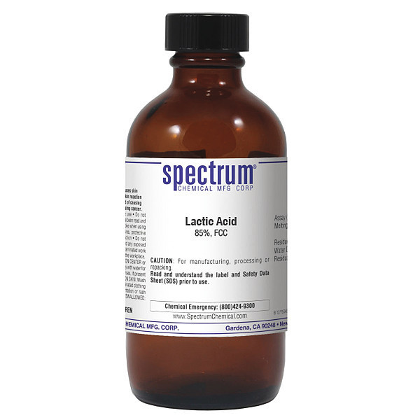 Spectrum Lactic Acid, 125mL L1009-125MLAG