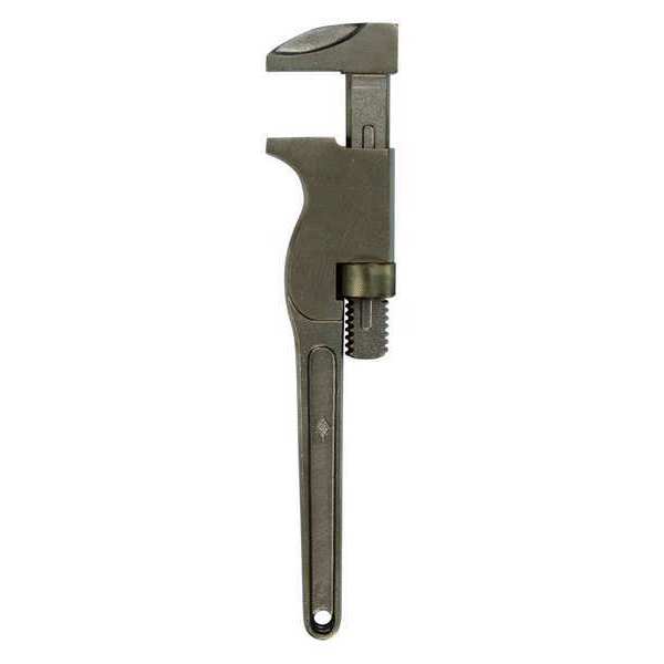 Ampco Safety Tools 15 in L 2 13/16 in Cap. Aluminum Bronze Monkey Wrench W-1148