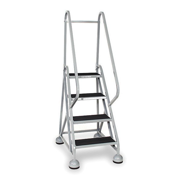 Cotterman 66 in H Steel Rolling Ladder, 4 Steps, 450 lb Load Capacity ST-401 A2 C1 P5