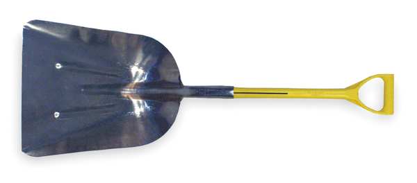 Nupla #12 16 ga Scoop Shovel, Aluminum Blade, 27 in L Yellow 75.72-181