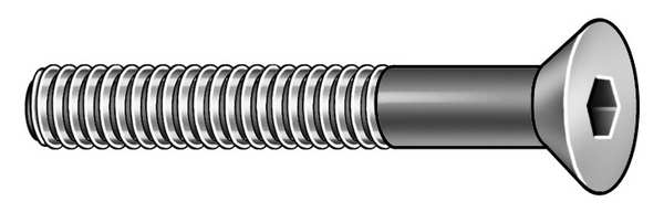 Zoro Select 5/16"-18 Socket Head Cap Screw, Zinc Plated Steel, 27/32 in Length, 10 PK 1TLB8
