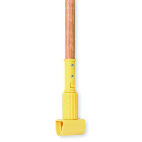 Tough Guy 60" Clamp On Wet Mop Handle, Natural, Wood 1TYY9