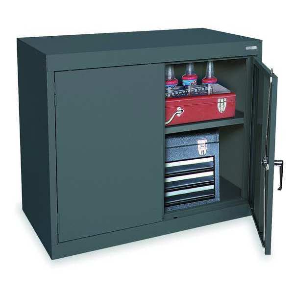 Zoro Select 24 ga. ga. Steel Storage Cabinet, 36 in W, 30 in H, Stationary 1UFB8