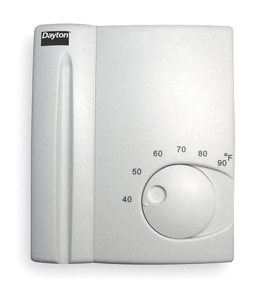 Dayton Low Voltage Thermostat, Hardwired 1UHE9