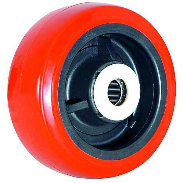 Zoro Select Caster Wheel, 750 lb., 5 D x 2 In., Core Color: Black 1ULR8